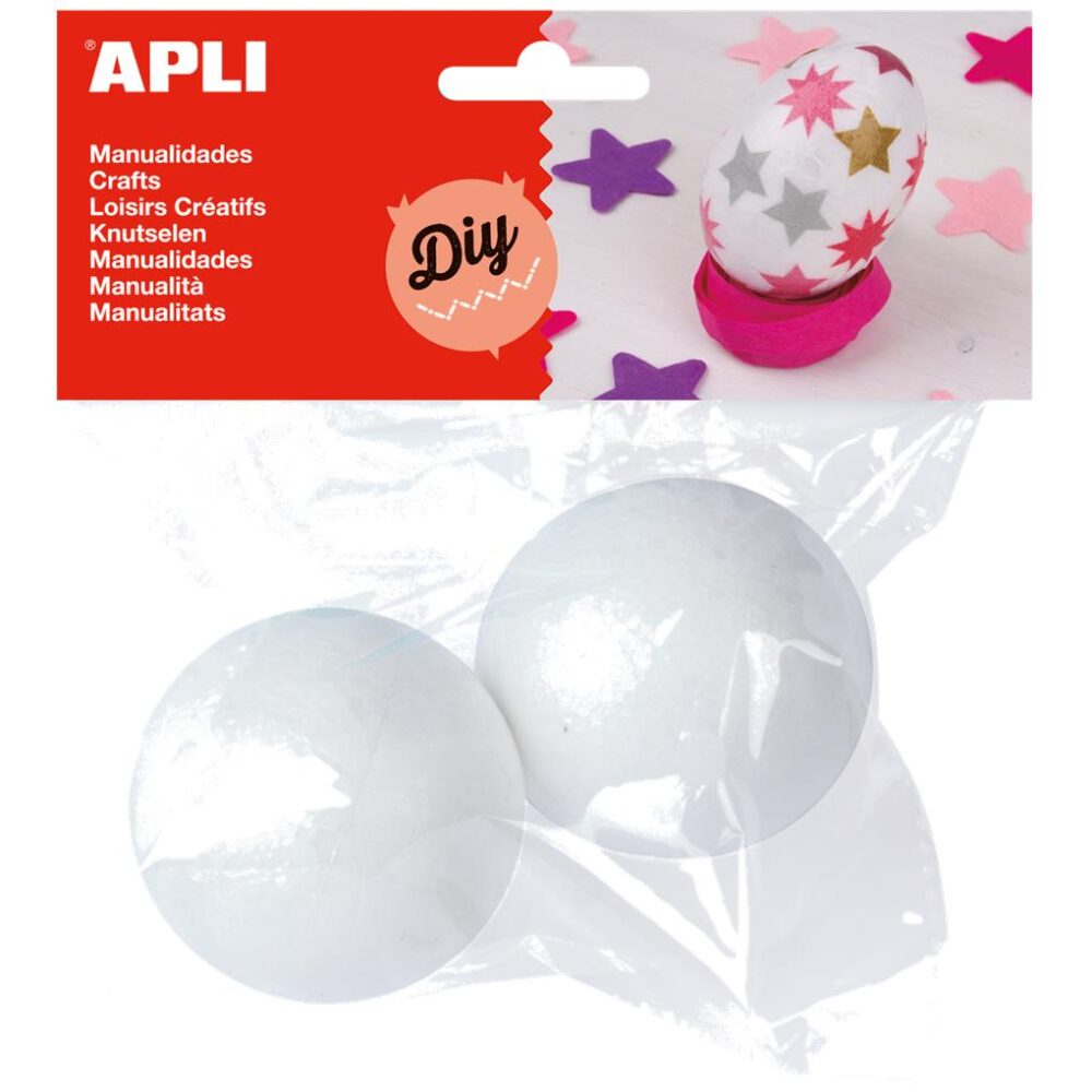 MATERIAL MANUALIDADES BOLAS POREXPAN Ø60MM             2 U