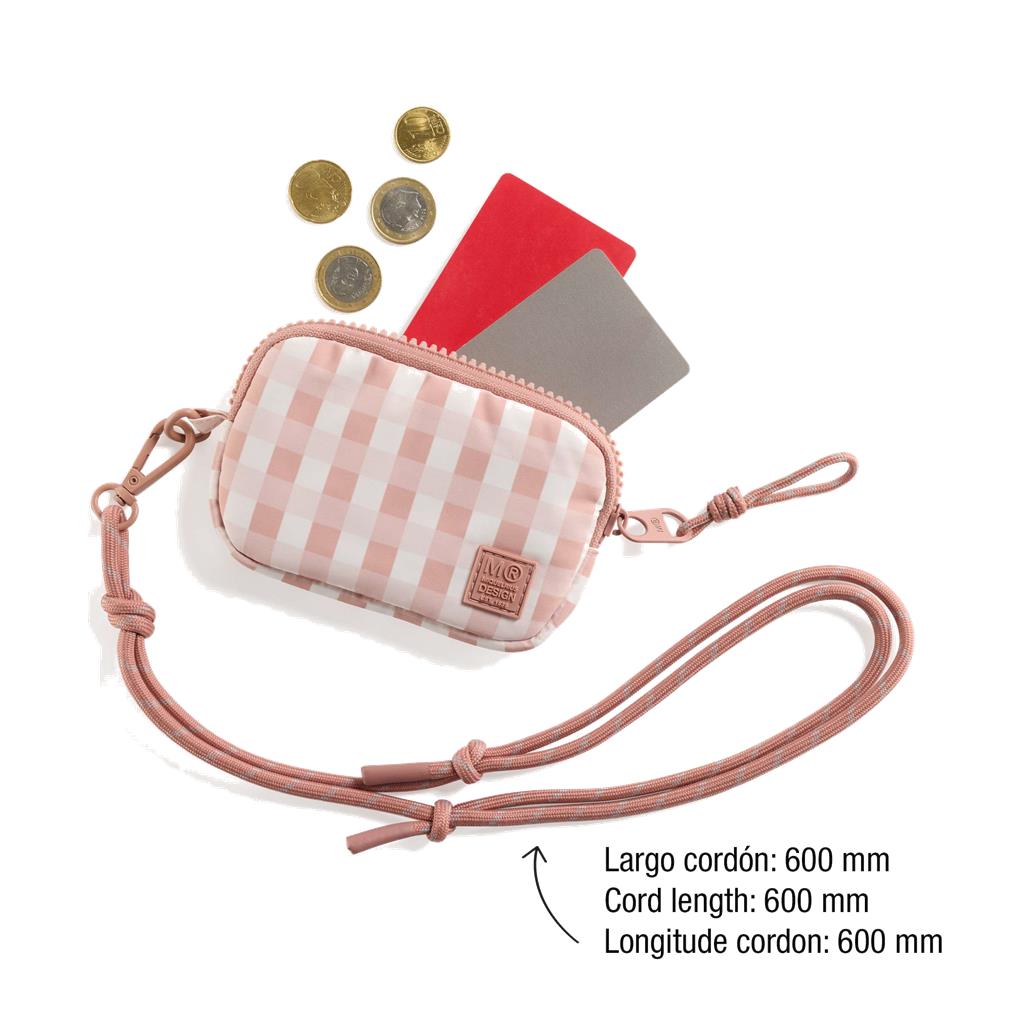 MONEDERO CUERDA VICHY ROSA URBAN SOFT - Imagen 2