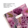 CUADERNO A5 100 HOJAS CUADRICULA ROSA BLOOM FIELD - Imagen 2