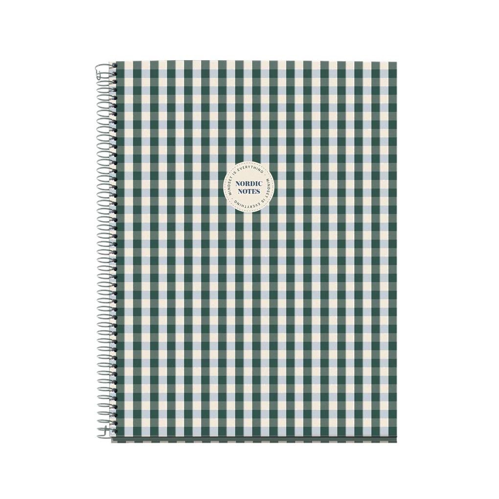 CUADERNO A4 80 HOJAS CUADRICULA VICHY COLOR VERDE URBAN SOFT