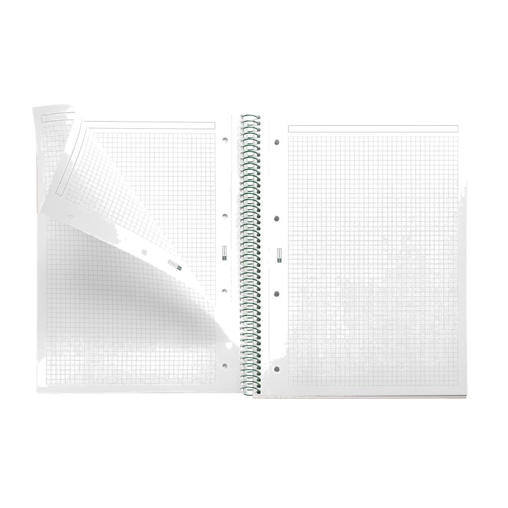 CUADERNO A4 80 HOJAS CUADRICULA VICHY COLOR VERDE URBAN SOFT - Imagen 2