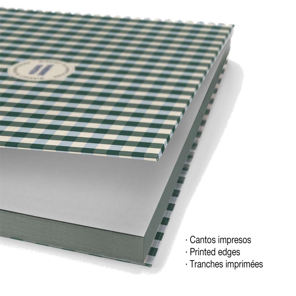 CUADERNO A4 80 HOJAS CUADRICULA VICHY COLOR VERDE URBAN SOFT - Imagen 4