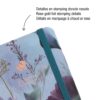 CUADERNO 90X140 LISO LOGBOOK AZUL BLOOM FIELD - Imagen 2