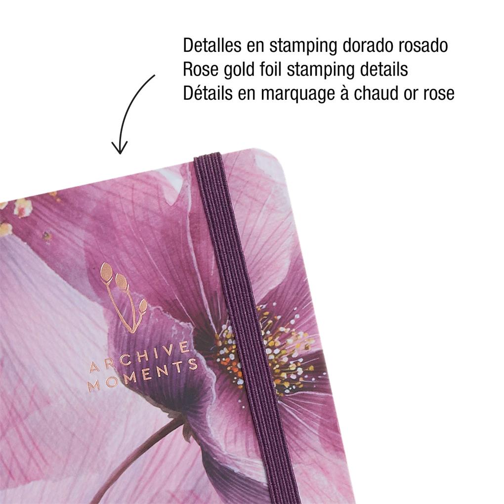 CUADERNO 90 X 140 LISO LOGBOOK ROSA BLOOM - Imagen 5