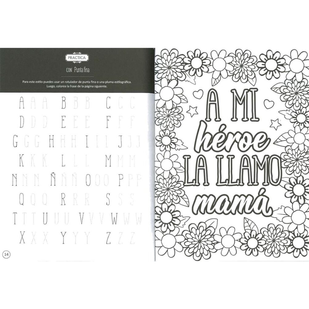 Alternative view of LIBRO DE LETTERING COLOREA PRACTICA Y CREA