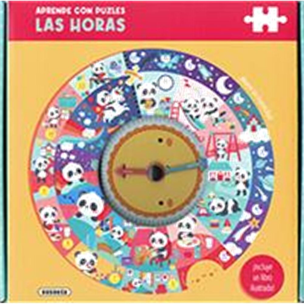 APRENDE LAS HORAS CON EL PANDA PUZZLES